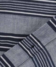 JOSEPH ABBOUD MOUNTAIN 【SPACE／UNISEX】七分袖 ランダムボーダー シャツ