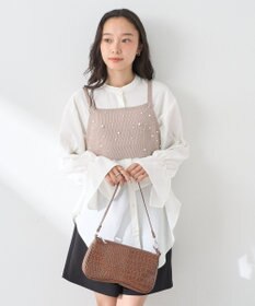 earth music&ecology ＳＥＴ２点パールビスチェ＋シャツ