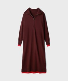 GRACE CONTINENTAL バイカラーストレートニットワンピース