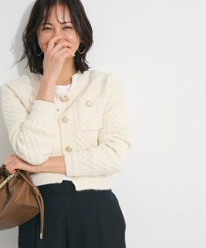 Green Parks ・ｓｗｉｎｇ　ｂｙ　ケーブルニットカーディガン