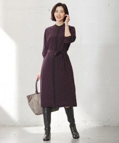 J.PRESS LADIES 【洗える】フェミニッシュパウダー dots ワンピース