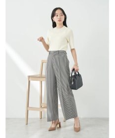 earth music&ecology ショルダーボタンリブニットプルオーバー