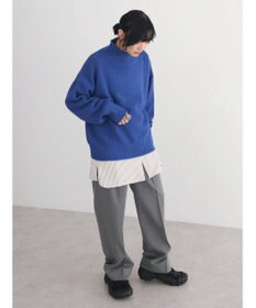 Green Parks レイヤードアソート柄シャツチュニック