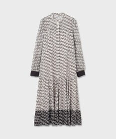 GRACE CONTINENTAL モノグラムプリントレイヤードワンピース