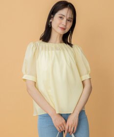 組曲 L ソフトローンパフスリーブ ブラウス