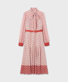 GRACE CONTINENTAL モノグラムプリントレイヤードワンピース