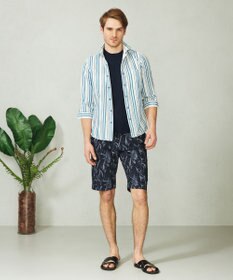 JOSEPH ABBOUD 【驚きの多機能】ライトウェーブ リゾートプリントハーフパンツ