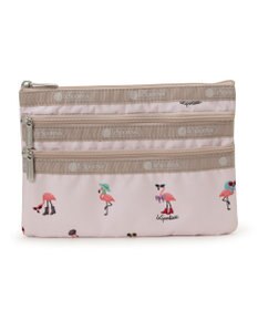 LeSportsac 3ZIP COSMETIC/フラミンゴパーティー