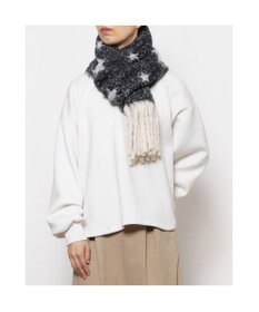 UNBILLION カシュネ cache nez / リサイクルポリ星柄ジャカードストール