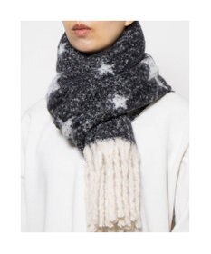 UNBILLION カシュネ cache nez / リサイクルポリ星柄ジャカードストール