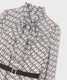 GRACE CONTINENTAL モノグラムプリントレイヤードワンピース