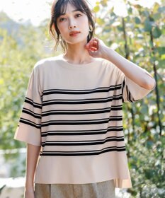 ANY SIS 【アイスタッチ】ボートネックニット プルオーバー