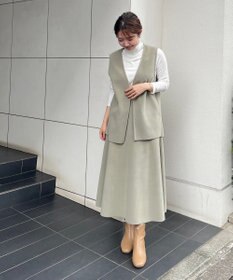UNFILO 【セットアップ対応】ウールライク スカート