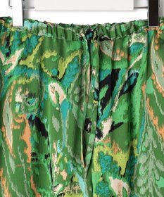 J.PRESS YORK STREET 【WOMEN】プリントリラックスワイドパンツ