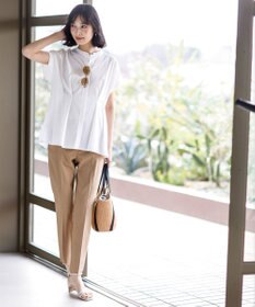 ANY SIS S エアリーストレッチ テーパードパンツ