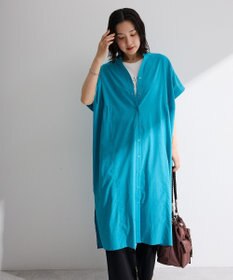 Green Parks 半袖シアースキッパーシャツワンピース