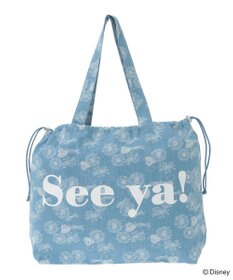 Green Parks ミッキー＆フレンズ／花柄デニムトートバッグ