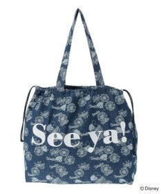 Green Parks ミッキー＆フレンズ／花柄デニムトートバッグ