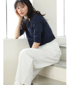 Green Parks ・ＡＮＤ　ＳＥＡＲＣＨ　メニーリボン５分袖ニット