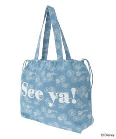 Green Parks ミッキー＆フレンズ／花柄デニムトートバッグ