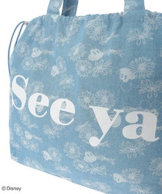 Green Parks ミッキー＆フレンズ／花柄デニムトートバッグ