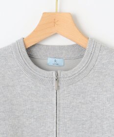 組曲 スウェットライクニットブルゾン