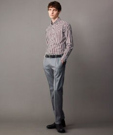 JOSEPH ABBOUD 【ウエストも伸びる！/ストレッチ/弱撥水】フランネルジャージ コンフォートパンツ