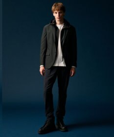 JOSEPH ABBOUD MOUNTAIN 【フードが外せる】メランジハイパワー2wayストレッチ ジャケット