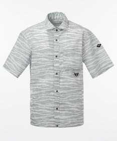 JOSEPH ABBOUD MOUNTAIN エンボスサファリカモ 半袖シャツ
