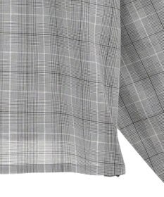 Green Parks サイドドロストショート丈シャツ（チェック）