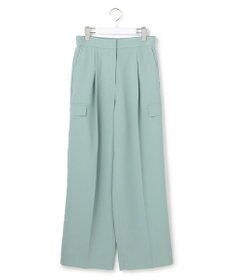 ICB 【先行予約】 FluidBackSatin ワイドストレートカーゴパンツ