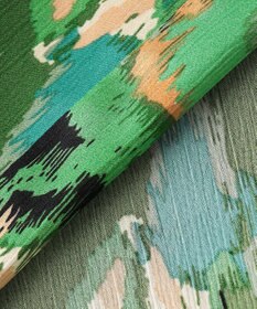 J.PRESS YORK STREET 【WOMEN】プリントリラックスワイドパンツ