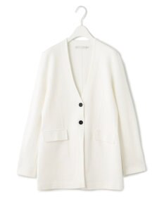 ICB 【洗える】シンセティックミラノリブ ニットジャケット