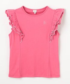 組曲 KIDS 【150-160㎝】 フルールフリルTシャツ