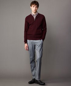 JOSEPH ABBOUD 【ウエストも伸びる！/ストレッチ/弱撥水】フランネルジャージ コンフォートパンツ