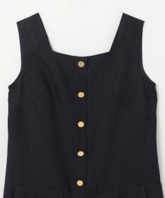 GRACE CONTINENTAL リネンタッチ配色ワンピース