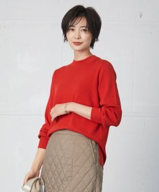 J.PRESS LADIES 【洗える】SECOND PRINCE モックネック ニット