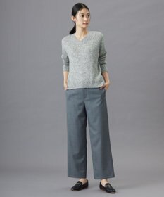 J.PRESS LADIES 【洗える】WARMY LUREX Vネック ニット