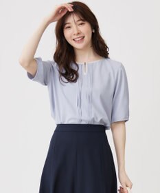 ANY SIS S 【洗える】フロントタックバイカラー ブラウス