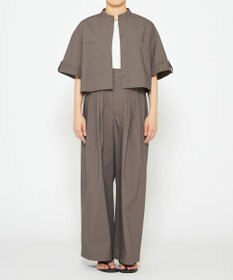 uncrave 【ご好評につき追加生産】カラータイプライター タックワイドパンツ（uncrave WHITE）