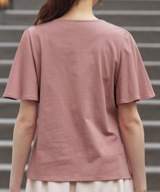 Tiaclasse 【おのののかさん着用】「サマケア」キーネックフレアスリーブトップス