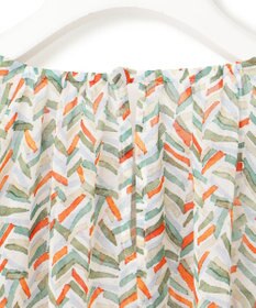 23区 【洗える】シアーヘリンボーンプリント ブラウス