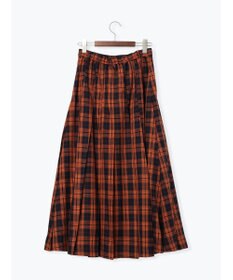 Te chichi チェックアソートロングプリーツスカート