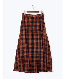 Te chichi チェックアソートロングプリーツスカート