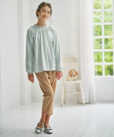 組曲 KIDS 【150-160㎝】バックリボンクロップド パンツ