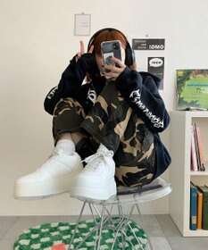 WEGO ボリュームレースアップ厚底スニーカー