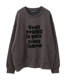 Green Parks ・ＤＯＵＢＬＥ　ＦＬＡＧＳ　サガラ刺繍スウェット