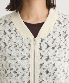 Green Parks フラワー柄チュールブルゾン