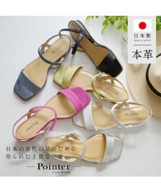 Pointer 日本製 本革バックストラップサンダル