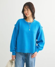 Green Parks 袖かのこニットプルオーバー